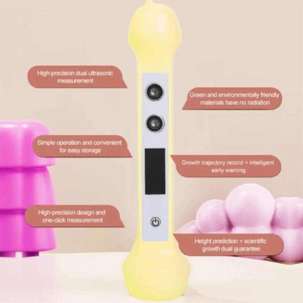 Accurate Height Measuring Device Portable Ultrasonic Height Meter LED Display Stadiometer For Kids