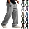 Herren Farbe Locker Sitzende Lässige Sportliche Hose für Training und Alltag