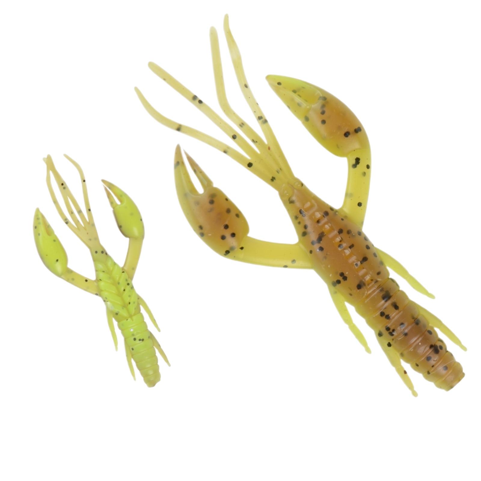 

5cm Lobster Shrimp Soft Artificial Fishing one size жовтий