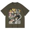 230 Gsm 100% Cotton Demon Slayer V17 Obanai Print Unisex Heavy Cotton T Shirt