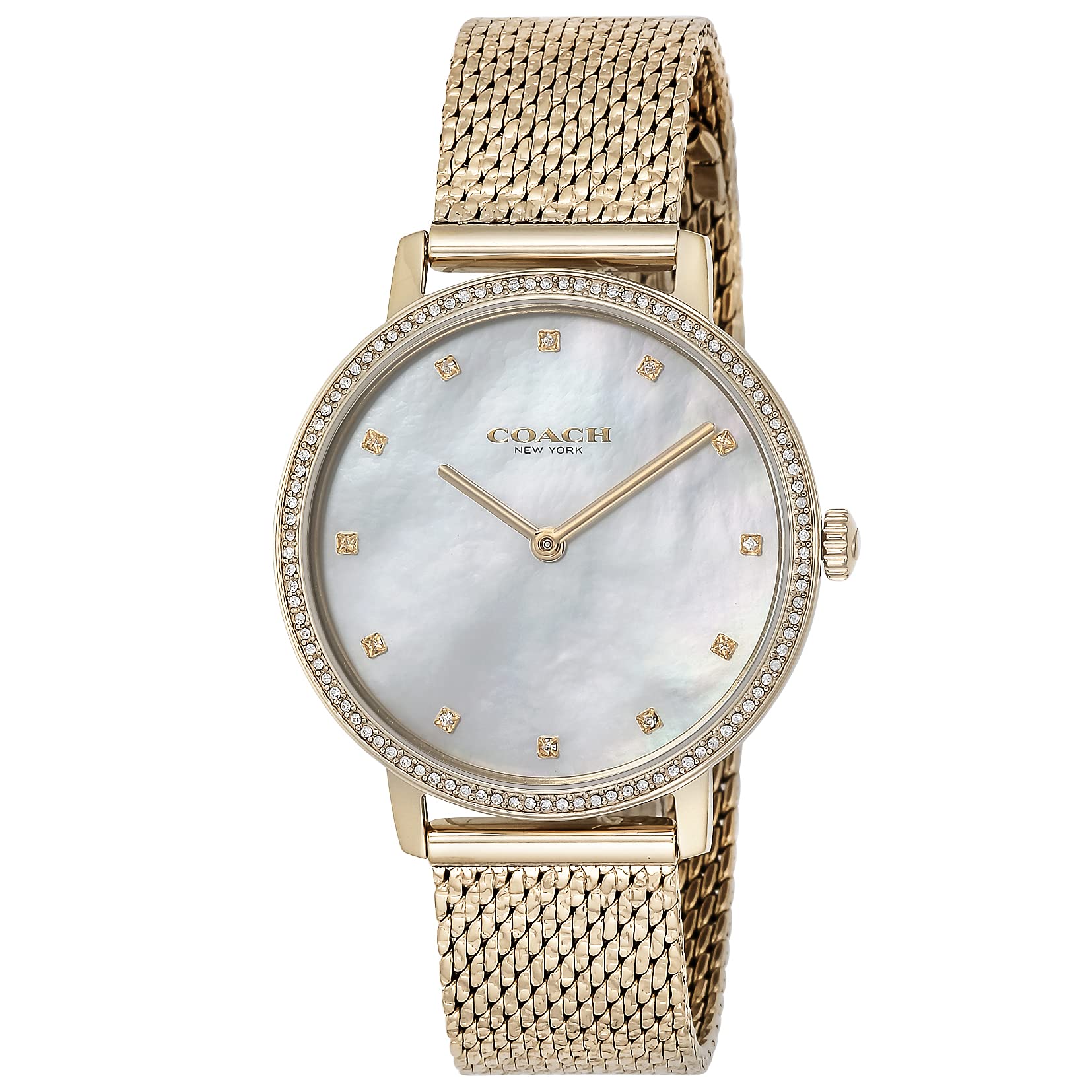 

[Coach] Часы AUDREY White Pearl Dial Stainless Steel Quartz 35MM Watch 14503360 Женские золотые [Товар]