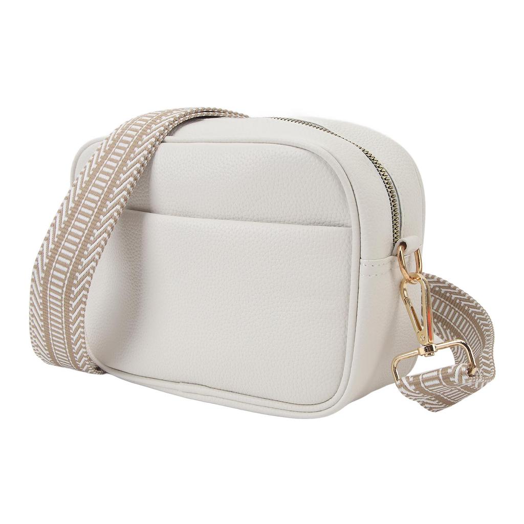 Shoulder Bag High End Trendy with Shoulder Strap Large Capacity Camera Bag for Shopping Travel White