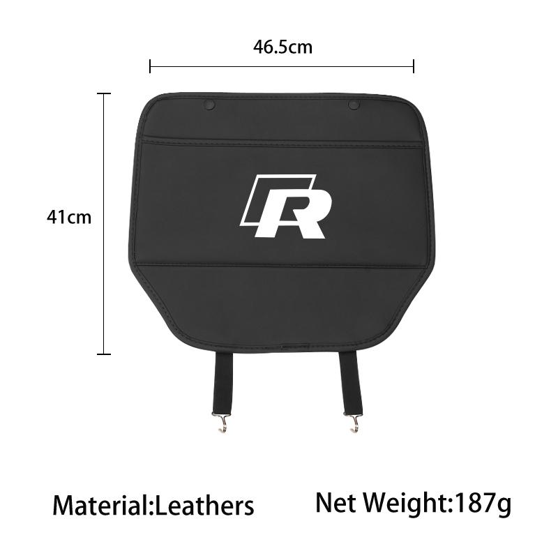 New 2026 Emblems Car Anti-kick Pad Leather Auto Seat Back Protector Pads Anti Scratch For VW Jetta Golf Beetle CC EOS MK2 MK4 EK1 g1