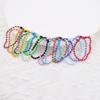 Pack of 100 Assorted Color Beaded Chains Stylish Keychain Accessory Colorful Small Ball Beads Chain with Connectors