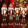 Christmas Nutcracker Ornament 12 inch Traditional Painted Wooden Nutcracker Soldier Doll Nutcracker Figures Holiday Party Tabletop Christmas