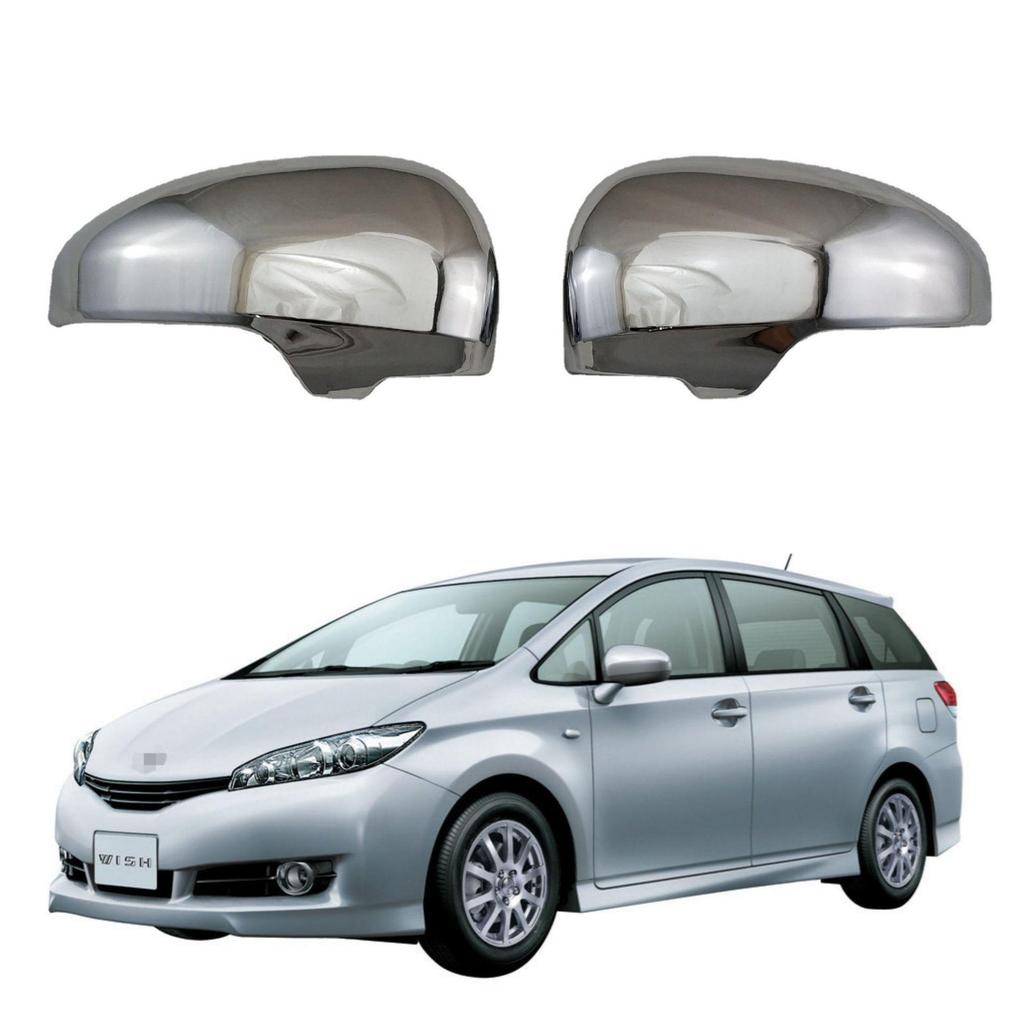 Carbon Fiber Rearview Mirror Cover for Toyota WISH 20 Series (09-23)