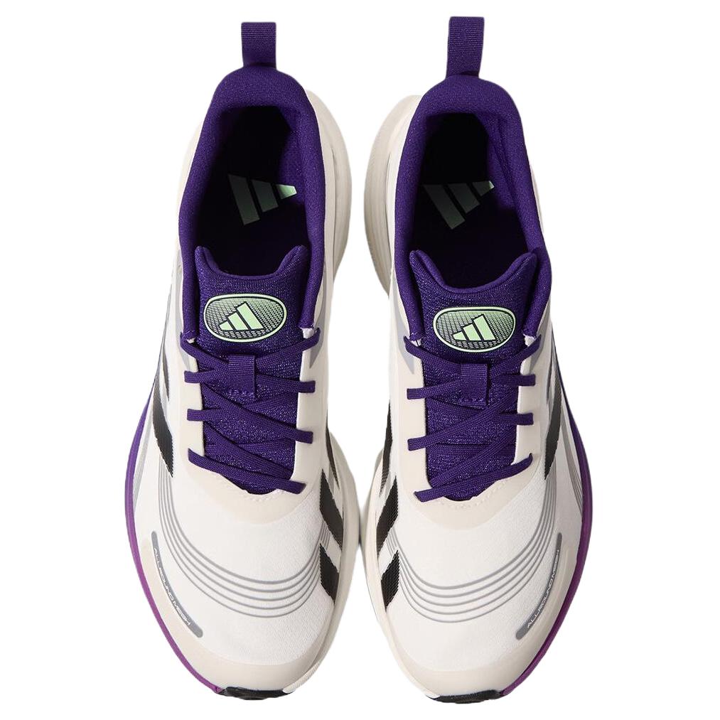 Adidas ETHER LITE Cushioning Slip Resistant Breathable Running Shoes Unisex White Purple KJ3897