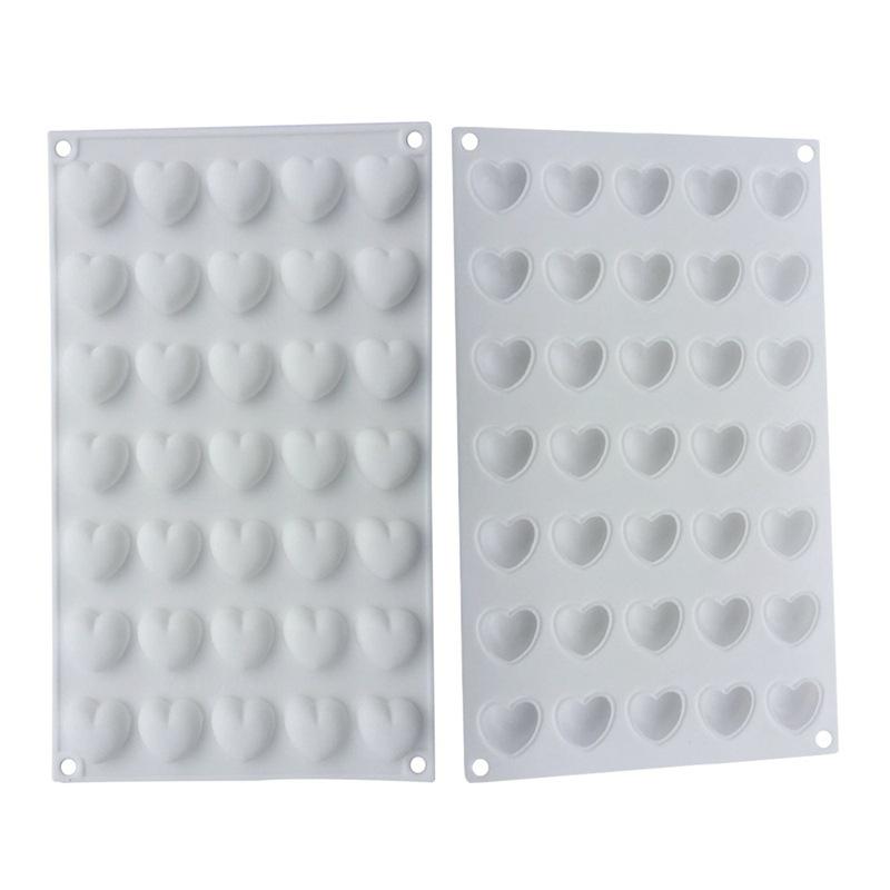 New Heart Silicone Mold  For Baking 3D Love Chocolate Candy Pastry Tools Cake Decoration Ice Cube Tray Kitchen Accessories
