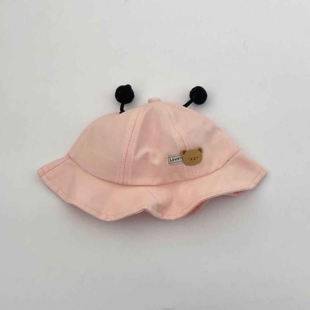 

Cartoon Design Toddler Sun Hat Wide Brim Kids Panama Hat Cute Baby Bucket Hat Sun Protection розовый