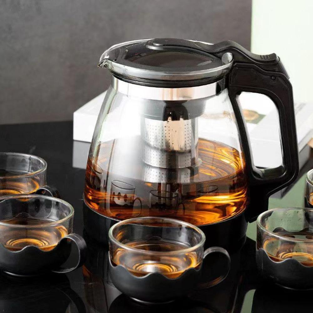 Heat Resistant Strainer Tea Kettle with Filter Kung Fu Teaware Tea-Water Separator Pot Office