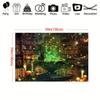 One 2D Flat Halloween Magic Witch Kitchen Polyester Background  Suitable for Room and Halloween Decoration