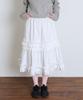 Isjabaibeu Ruffle Point Skirt - White