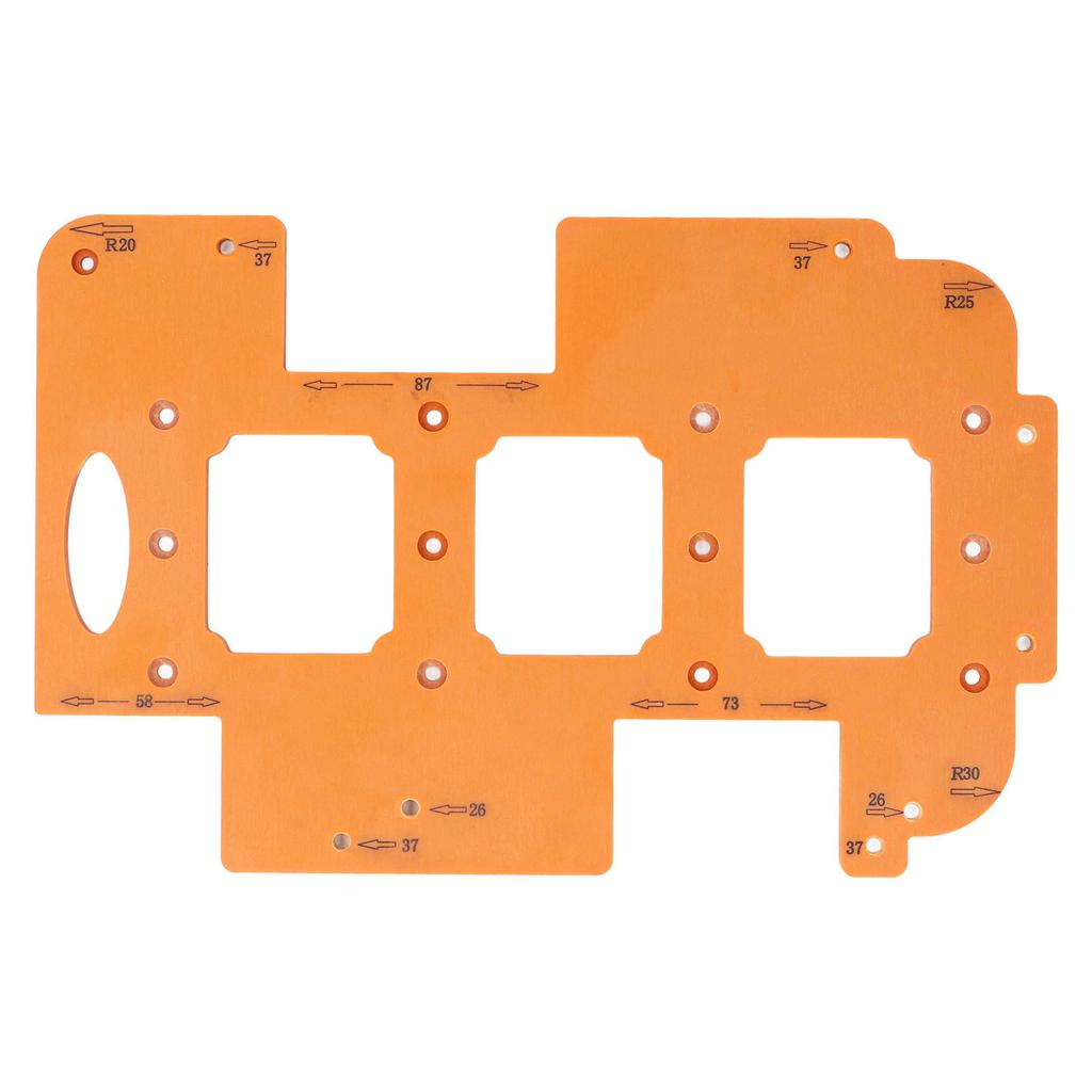 Woodworking Round Corner Radius Templates R20 R25 R30 Universal Woodworking Router Template