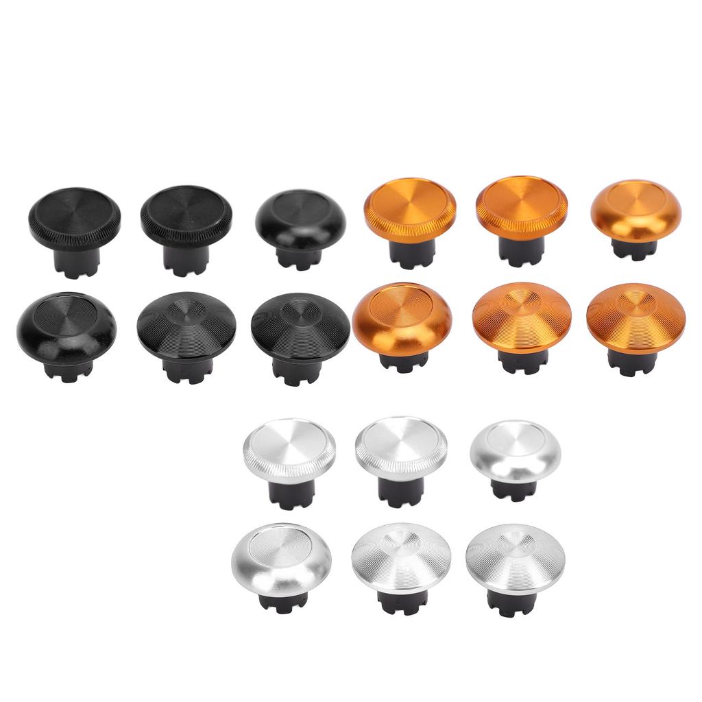 6Pcs Metal Analog Grips Stick Thumbsticks for Edge Controller Aluminum Alloy Metallic Joystick Game