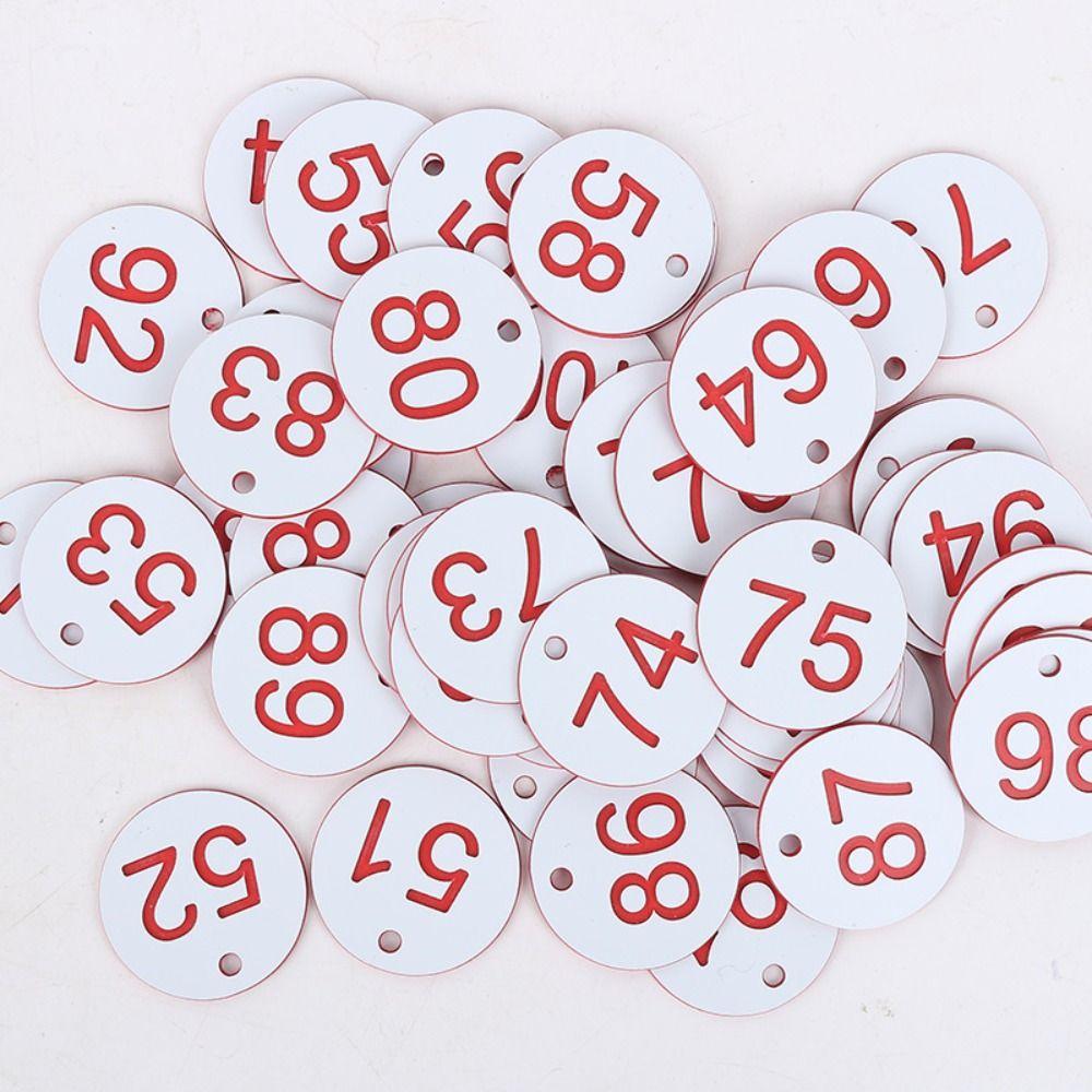 Plastic Beehive Tags 3.5CM Number Plate Beehive Mark Board Tag  Bee Hive Mating Box Mark