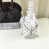 Korean Style Polka Dot Fabric Bow Bag – Black & White, Small, Casual, Versatile Purse for Phone & Coins (2026 Edition)