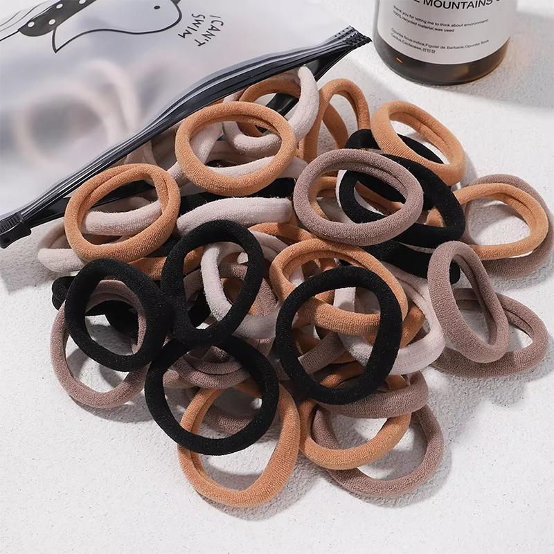 50/100/30 basic black rubber band for women girls elatic classical hair band head accessories casual sport High ponytail support