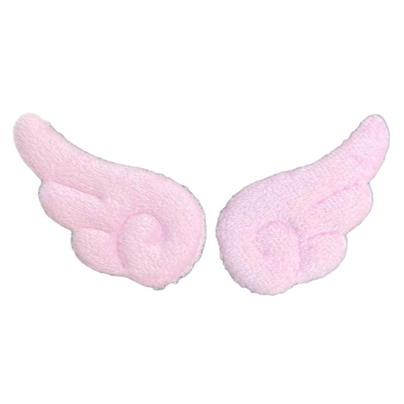 Farbic Angel Wing Brooch Soft Farbic Pin With Safety Closures for Clothing Bags Hat Decoration Accessories