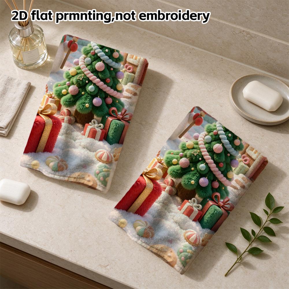 Christmas Snowy Town Bath Towel, Soft Absorbent Quick Dry Shower Towel, Snowman Xmas Gift Kids Bath Towel