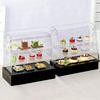 1:12 Miniature Cake Counter Wooden Showcase Cabinet Dollhouse Fruniture Decor