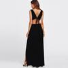 K8986 Chic Backless Strappy Slit Dress