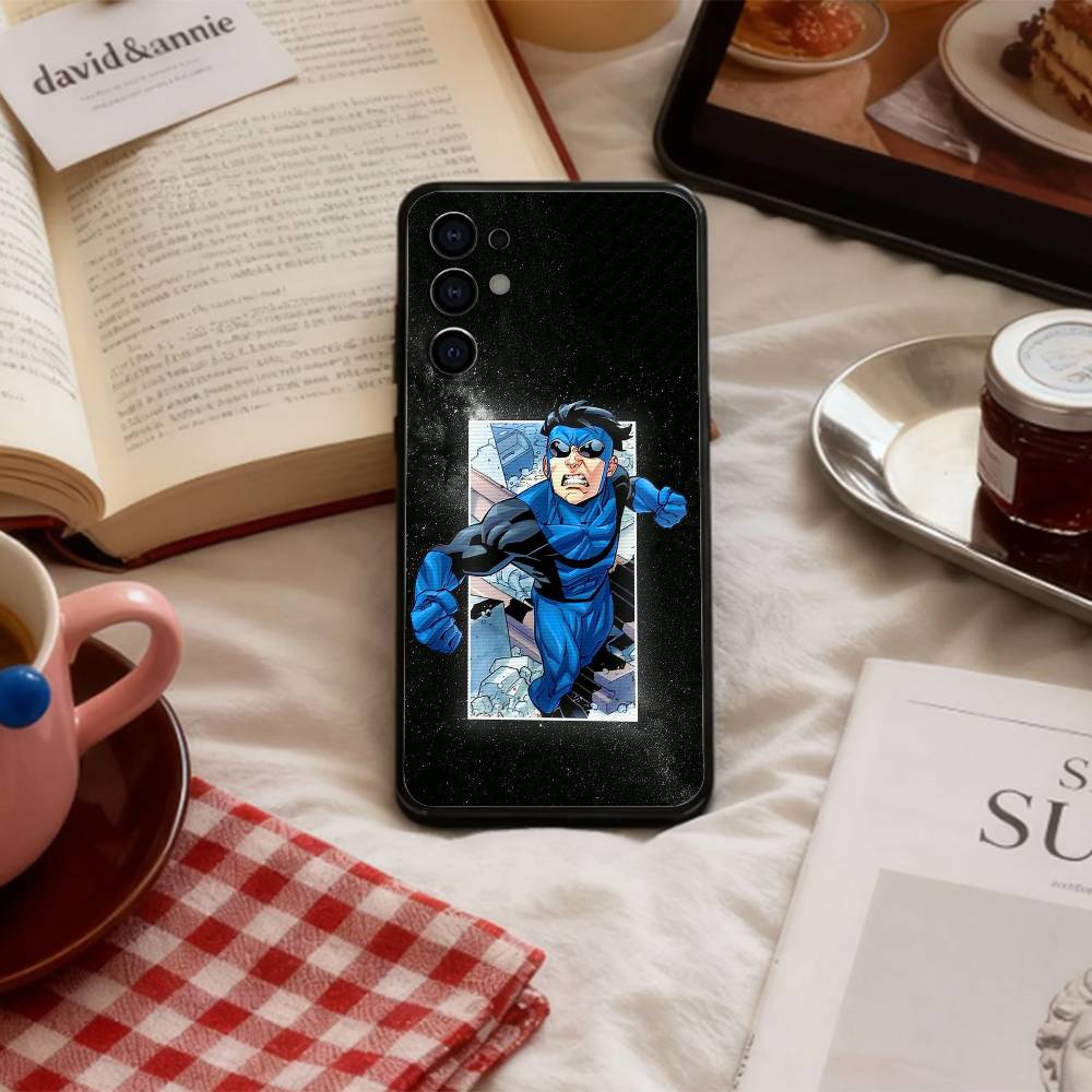 S-Subversive I-Invincible Cartoon   Phone Case For Samsung S 25,24,23,22,30,21,10,9,Ultra,Plus,Lite,FE,4,5 G Soft Black Case