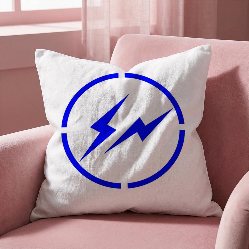 Lightning F-Fragment Design Cushion Cover Multi-Scene Pillow Cover for Home & Car - Reversible, Soft & Durable for Daily Use