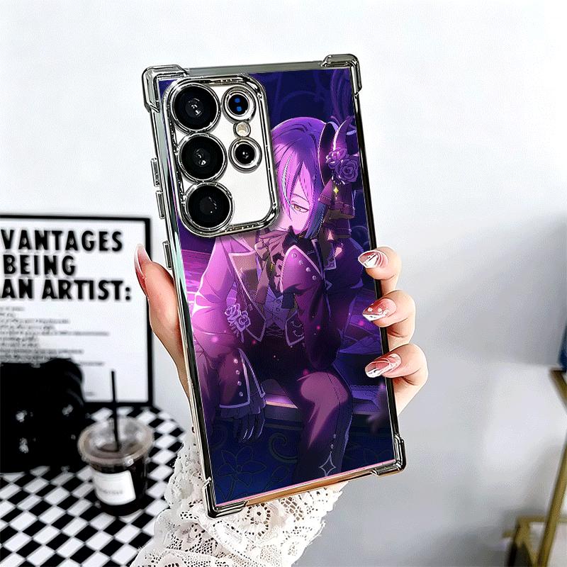 

Kamishiro Rui Music Game Soft Phone Case For Samsung Galaxy S26 Ultra S25 Edge S24 FE S23 Plus S22 S21 + S20 Plating Anti-Fall F Samsung S24 Ultra
