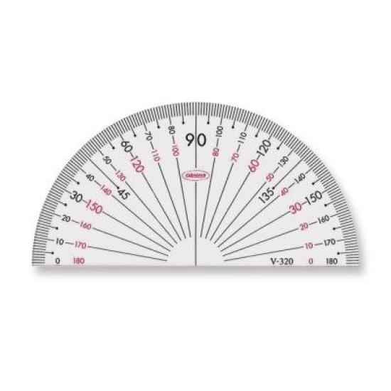 

Акриловый транспортир GAKUNO 9 см