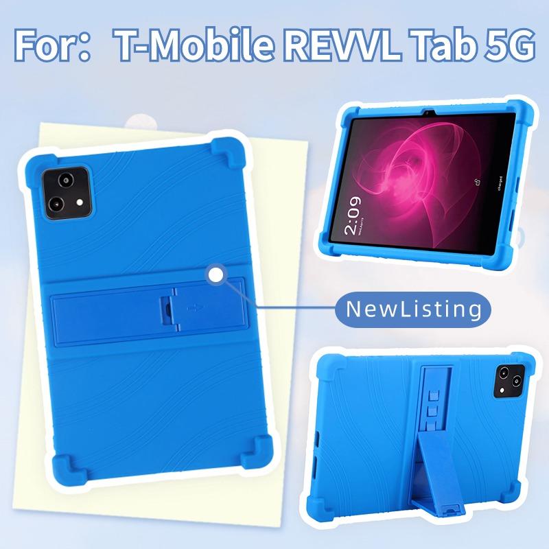 Για T-Mobile REVVL Tab Θήκη Σιλικόνης με Σταντ Ανθεκτική Προστατευτική Κάλυψη