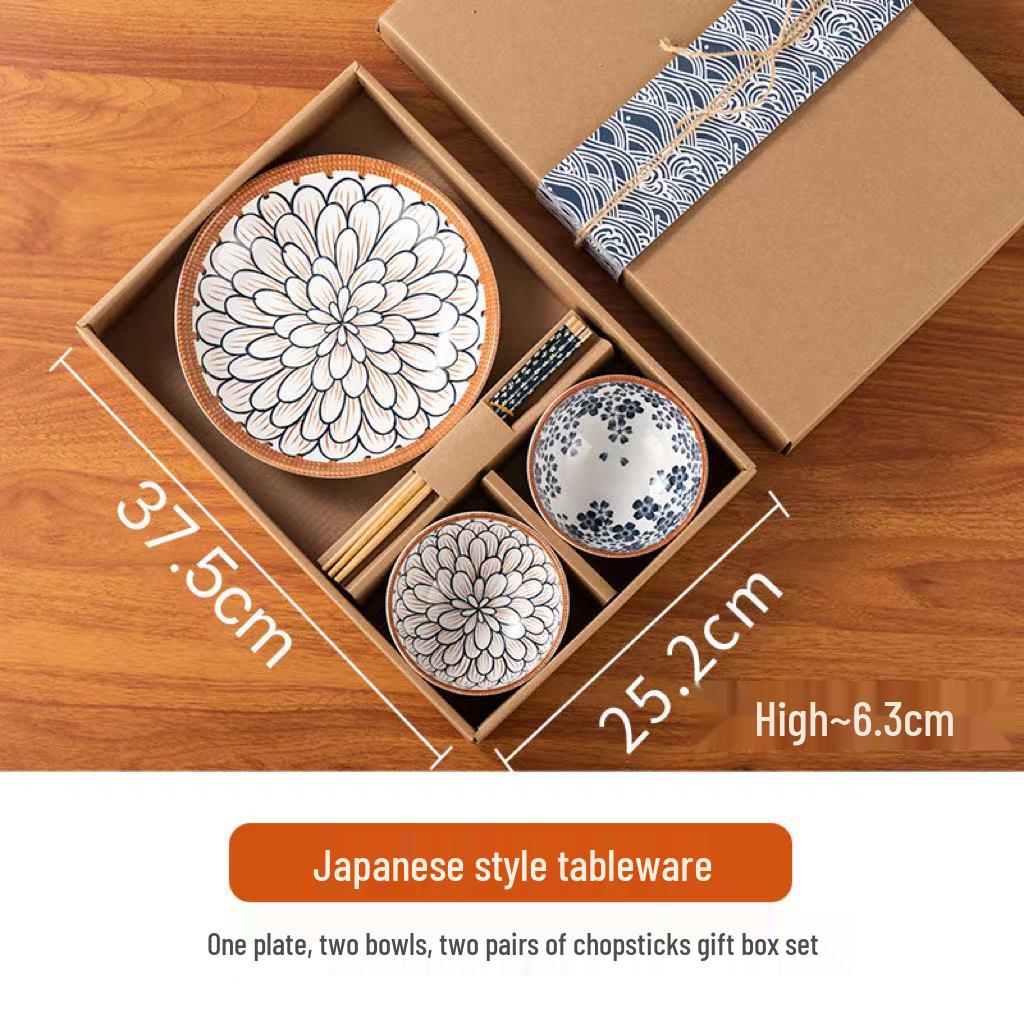 Set Creativo di Posate e Stoviglie in Ceramica - Ciotole, Piatti, Piatti in Scatola Regalo Kraft, Perfetto per Eventi e Promozioni Aziendali