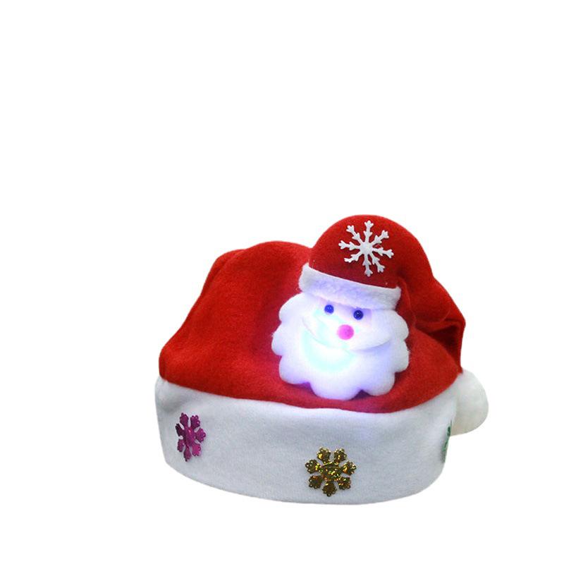 Children's Christmas Cartoon Hat with Stickers - Kids' Holiday Gift