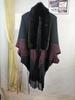 Women's Korean Style Knitted Batwing Sleeve Tassel Cloak with Fur Collar - Autumn/Winter 2025