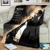 6 Size Rap Singer 2Pac Blankets 3D Printing Comfortable and Soft Picnic Blanket Gift To Family or Friends picnic blanket