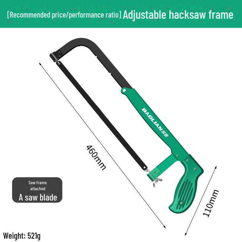 Baolian Multipurpose Handheld Hacksaw for Wood and Metal Cutting