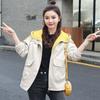 Fashionable and Casual Short Trench Coat for Women, Korean Style Spring Loose Clothes