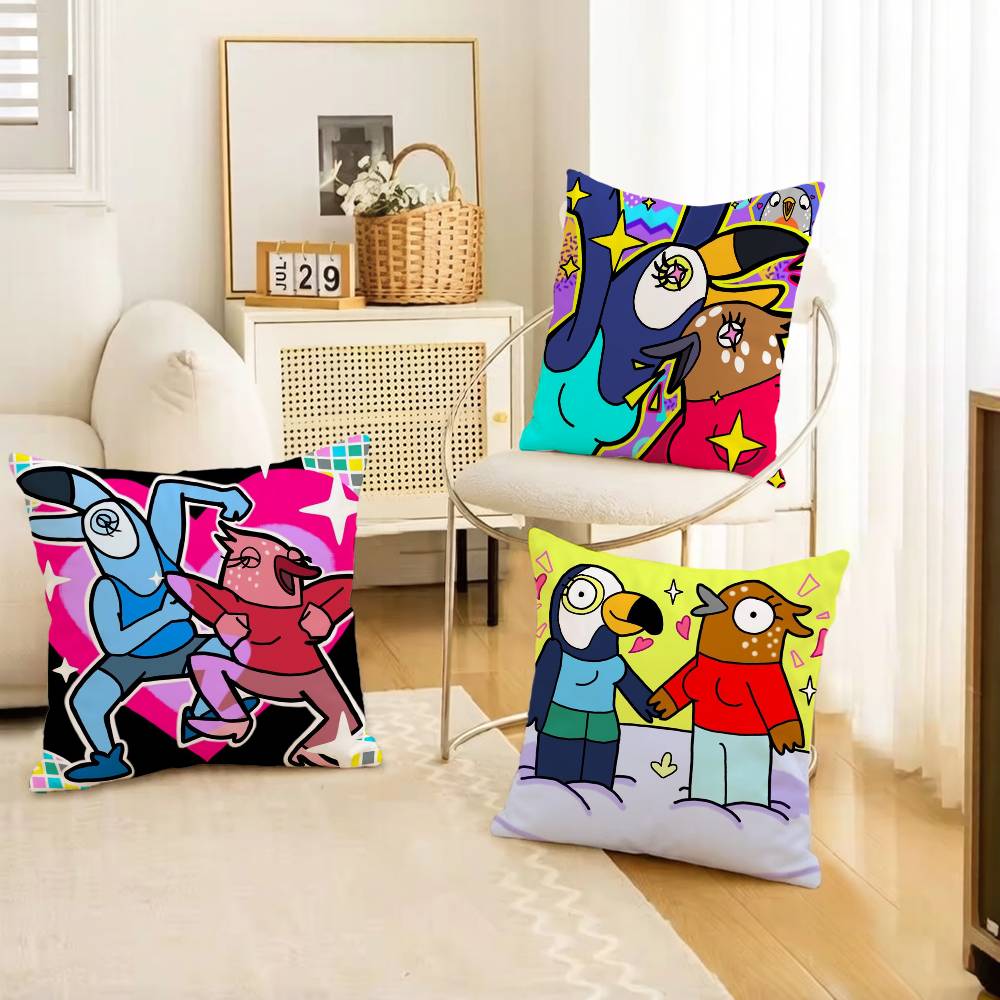 Tuca and Bertie Pillow Case Cushion Cover Throw Pillow Case For Car Sofa
