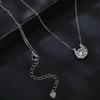 Elegant D Vvs1 1CT Brilliant Cut S925 Sterling Silver Moissanite Necklace for Women Diamond U Shape GRA Charm Jewelry
