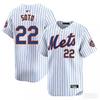 2026 New York Mets 22 Soto Maglia da Baseball Ricamata Abbigliamento Sportivo Uomo Donna