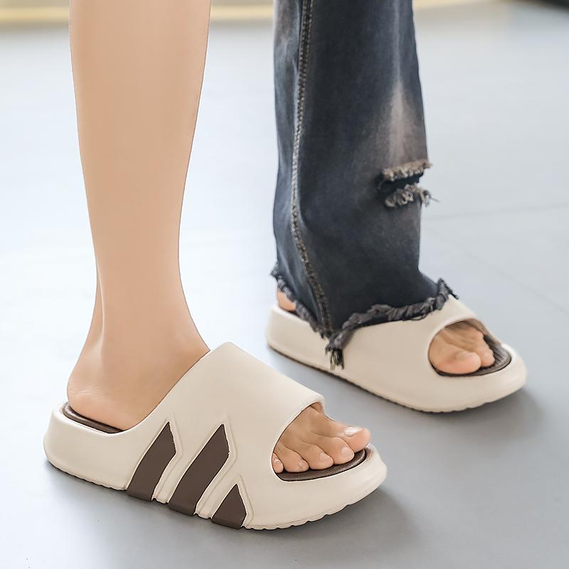 Móda 2025 Nové Pohodlné Ležérní Letní Nové Dvouvrstvé Žabky na Silné Podrážce Nazouvací Pantofle Plážová Obuv Pár Pantoflí Vysoká Kvalita