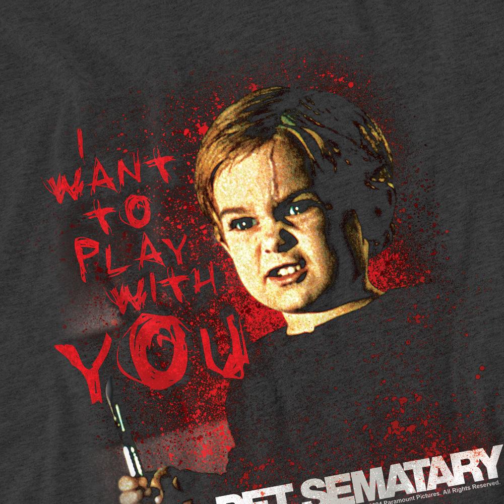Pet Sematary Unisex Adult I Want To Play T-Shirt