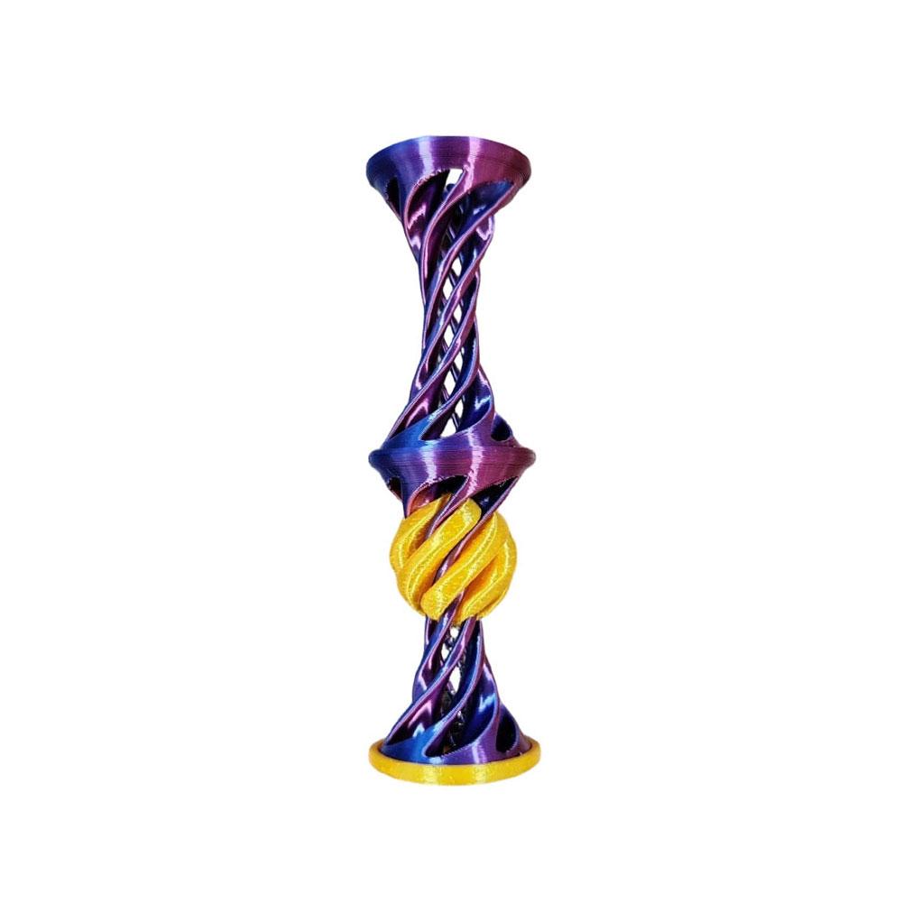 3D Printing Spiral Stress Relief Toys Funny Spiral Crossing Toy Three-Dimensional Ejectable Toy Office Desktop Decor Figurine