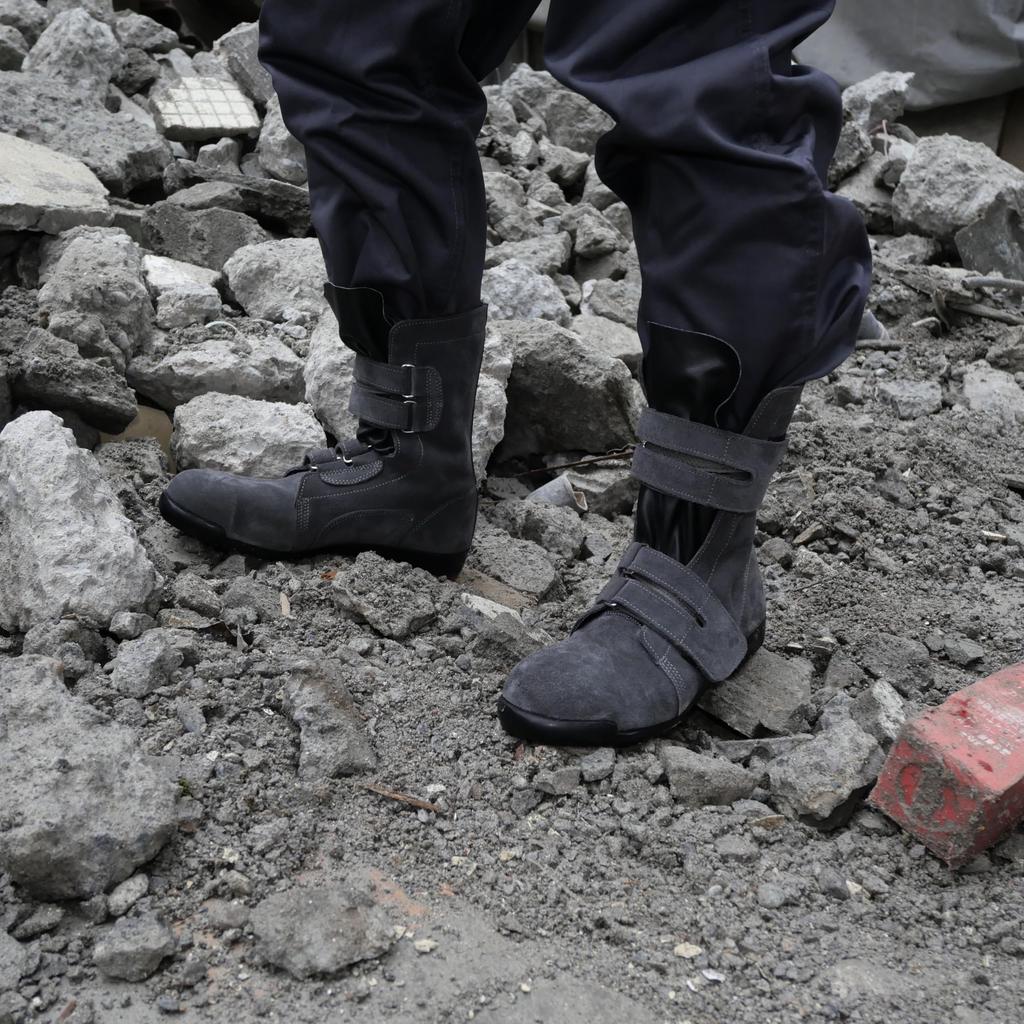 Simon Safety Long JIS for Working At Velvet with Size 3038 Boots, Boots, Standard, Heights, Oil-Resistant, Slip-Resistant, Durable, Velcro, Black,