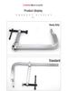 Heavy-Duty Deep Reach Quick-Release F-Clamp for Woodworking (240/300)