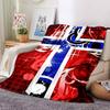 Abstract Art Patterns Blankets Flannel Printed Breathable Warm Throw Blanket for Home Office Bedspreads 0708a135