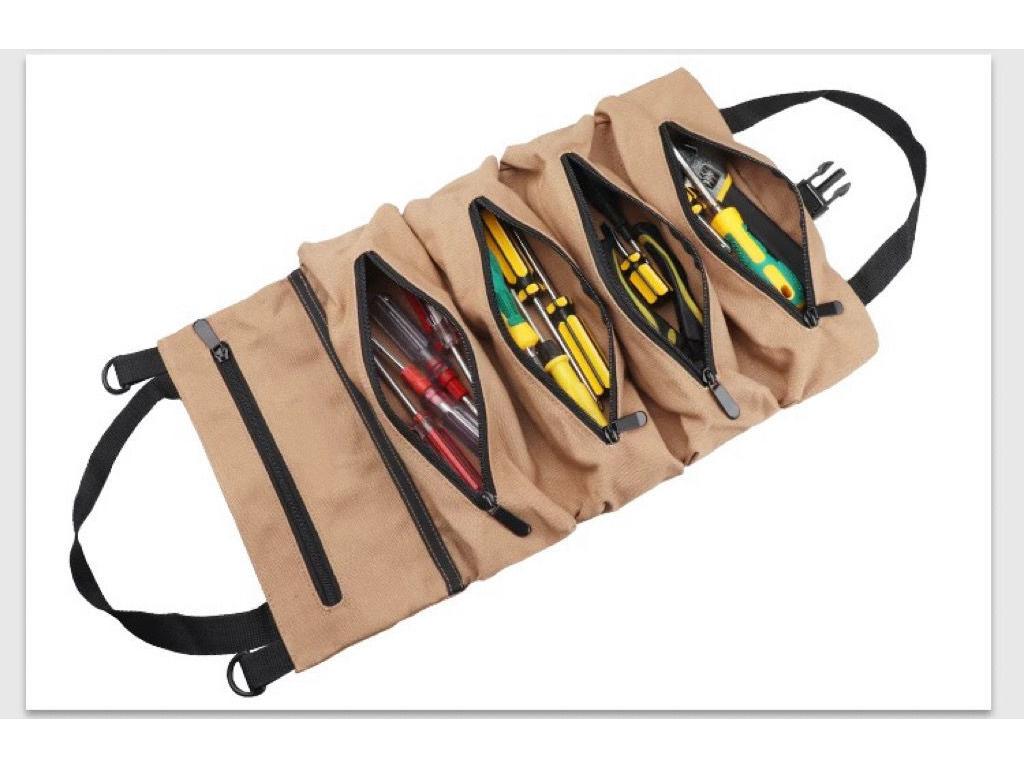 Odolná multifunkční plátěná taška na nářadí pro elektrikáře