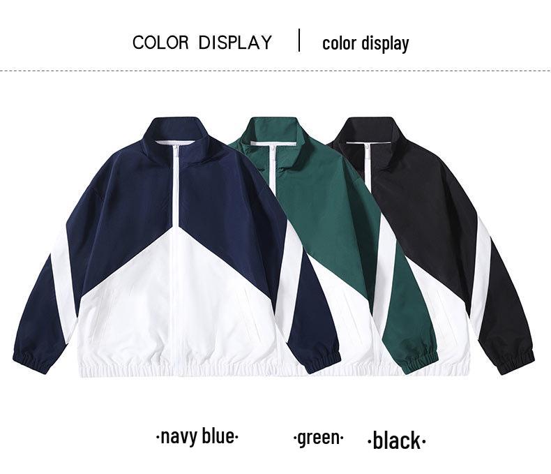 2024 Men's Stand-Up Collar Jacket - Casual Spring/Autumn Outerwear for Young Men