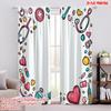 2pcs,2D Plane Printing Curtains&Window Treatment National Nurses Day Durable 100% Polyester Fabric (without Rod) All Seasons Use