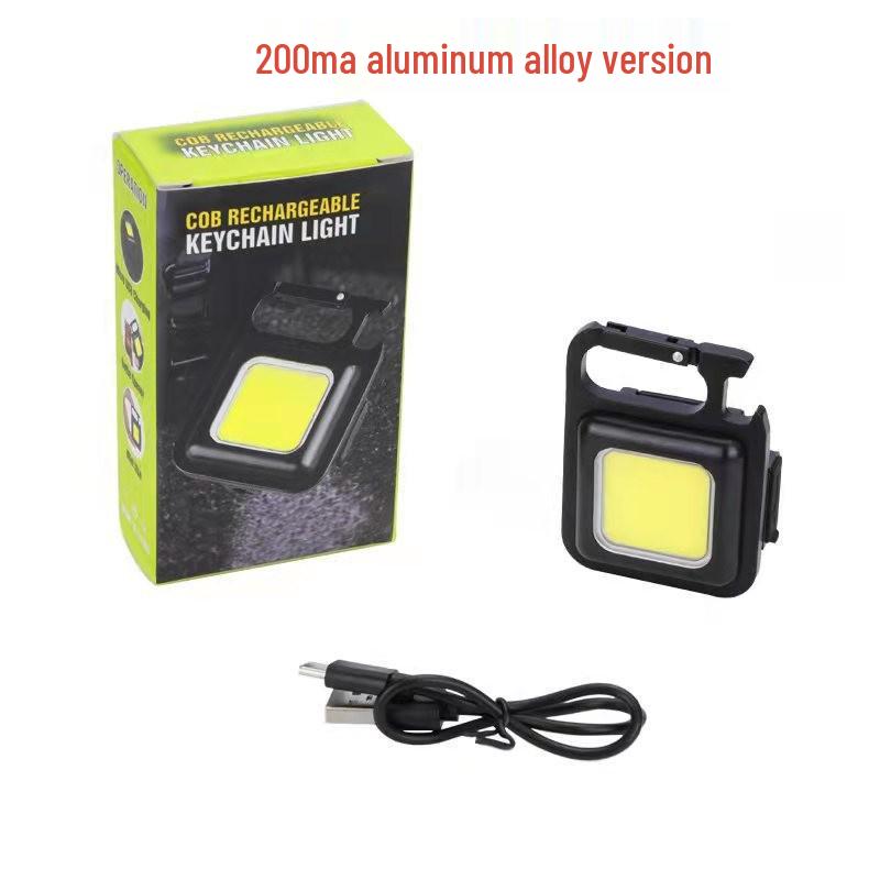 Outdoor USB Mini Keychain COB Work Light for Car Repair and Emergency Night Use