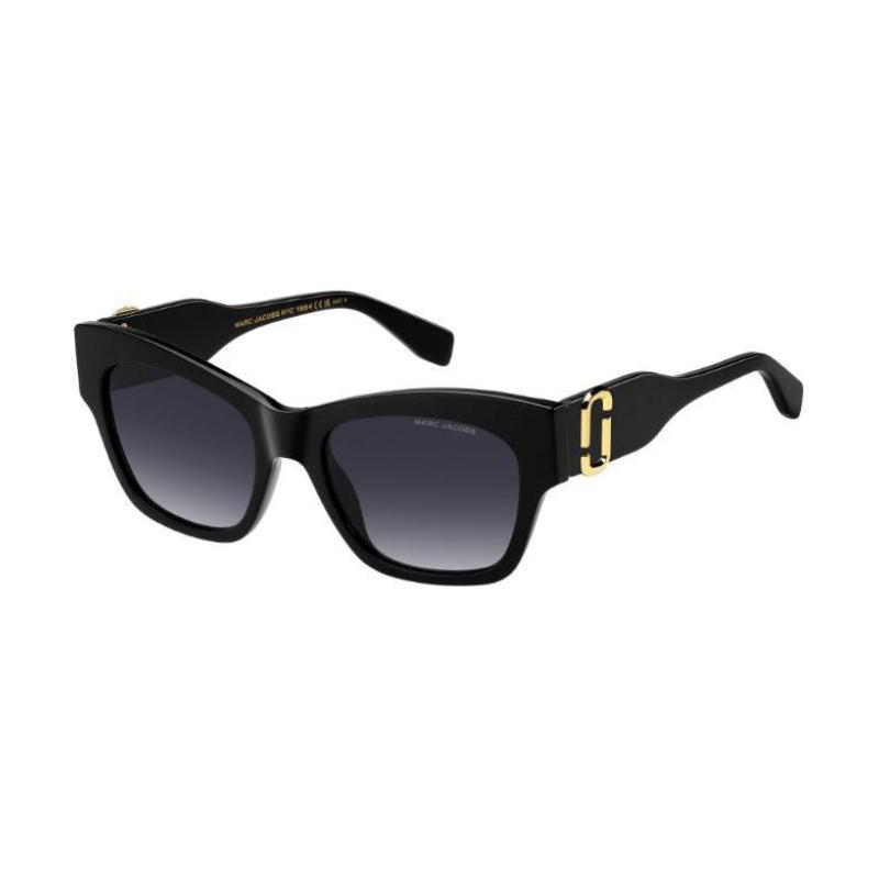 Marc Jacobs Brand Design Acetate Acetate Cat Eye Sunglasses Women s Black MARC762S чёрный